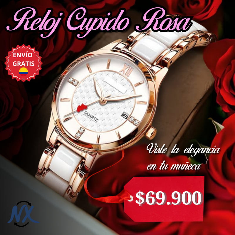 EDICIÓN LIMITADA © Reloj Cupido Rosa