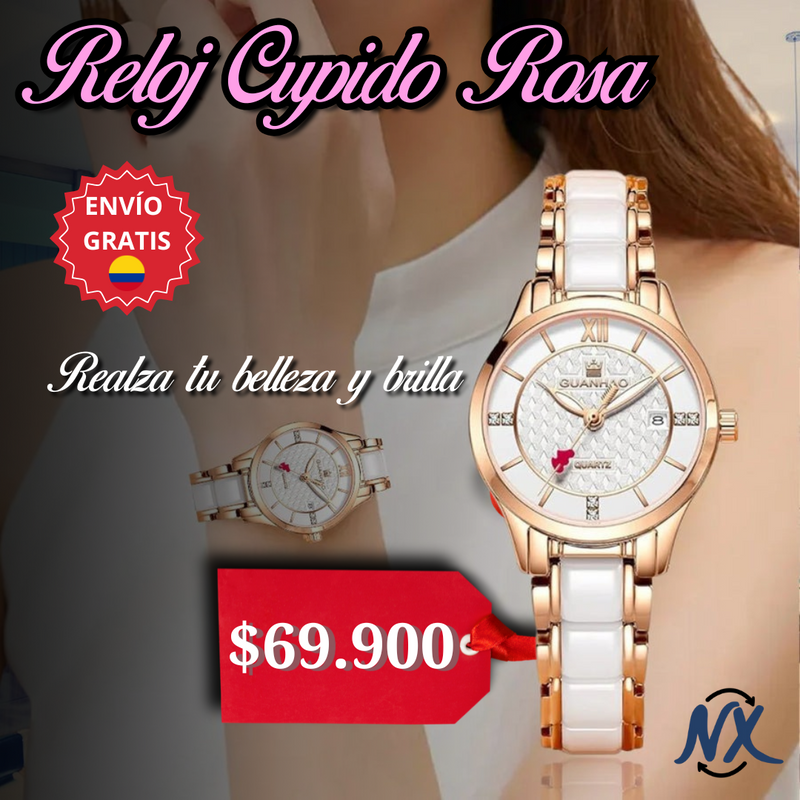 EDICIÓN LIMITADA © Reloj Cupido Rosa